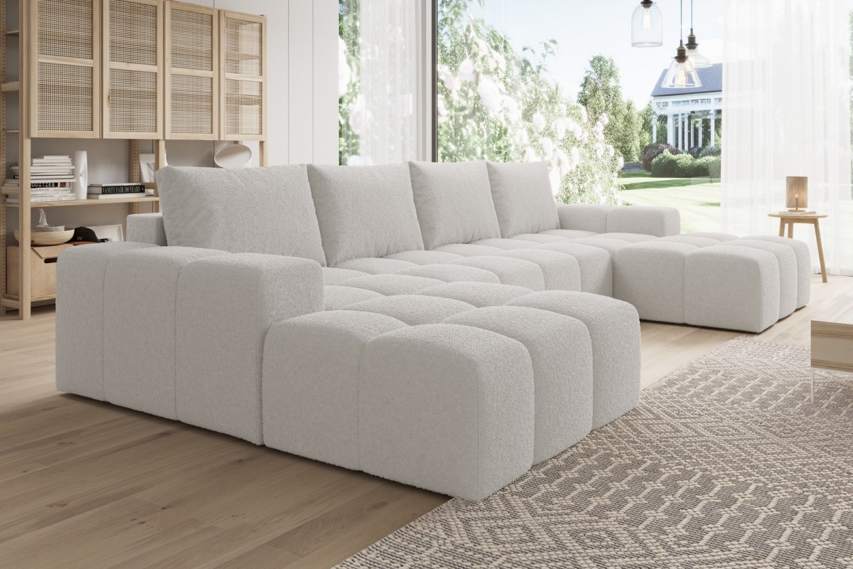 Narożnik jasnoszary w kształcie litery U CENTO