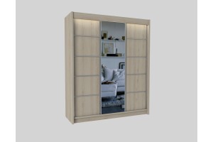 Trzydrzwiowa szafa przesuwna 180 z lustrem MARETA