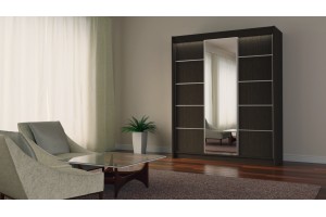 Szafa przesuwna wenge 180 z lustrem MARETA