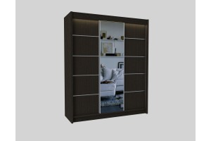 Trzydrzwiowa szafa przesuwna 180 z lustrem MARETA