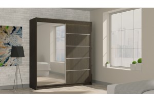 Pojemna szafa przesuwna 200 z lustrem MARETA