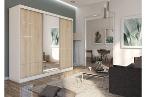 Szafa przesuwna 240 trzydrzwiowa z lustrem MARETA