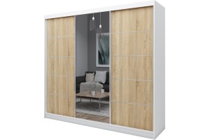 Pojemna szafa przesuwna 240 z lustrem MARETA