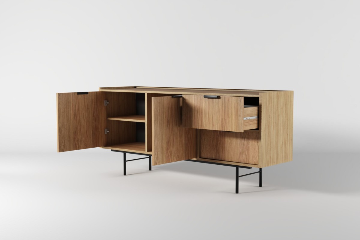 Komoda 2d2s EDSON w kolorze hikora