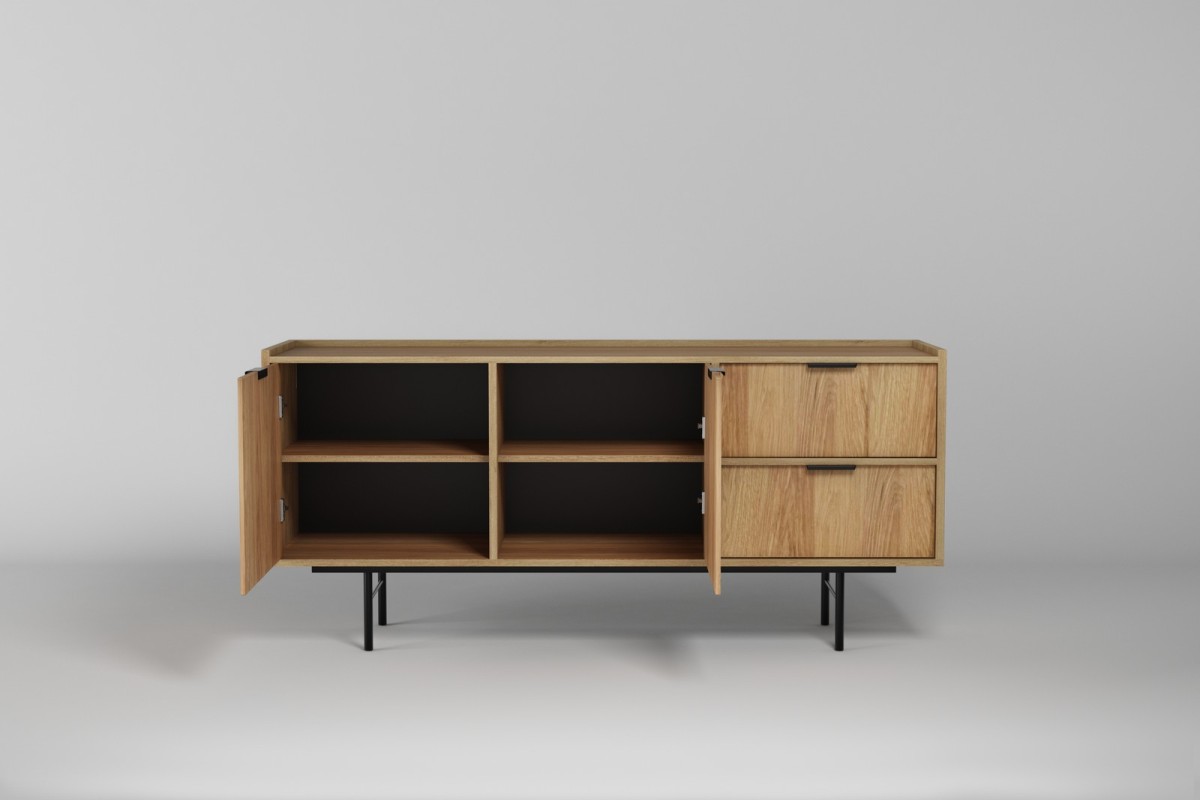 Komoda 2d2s EDSON w kolorze hikora