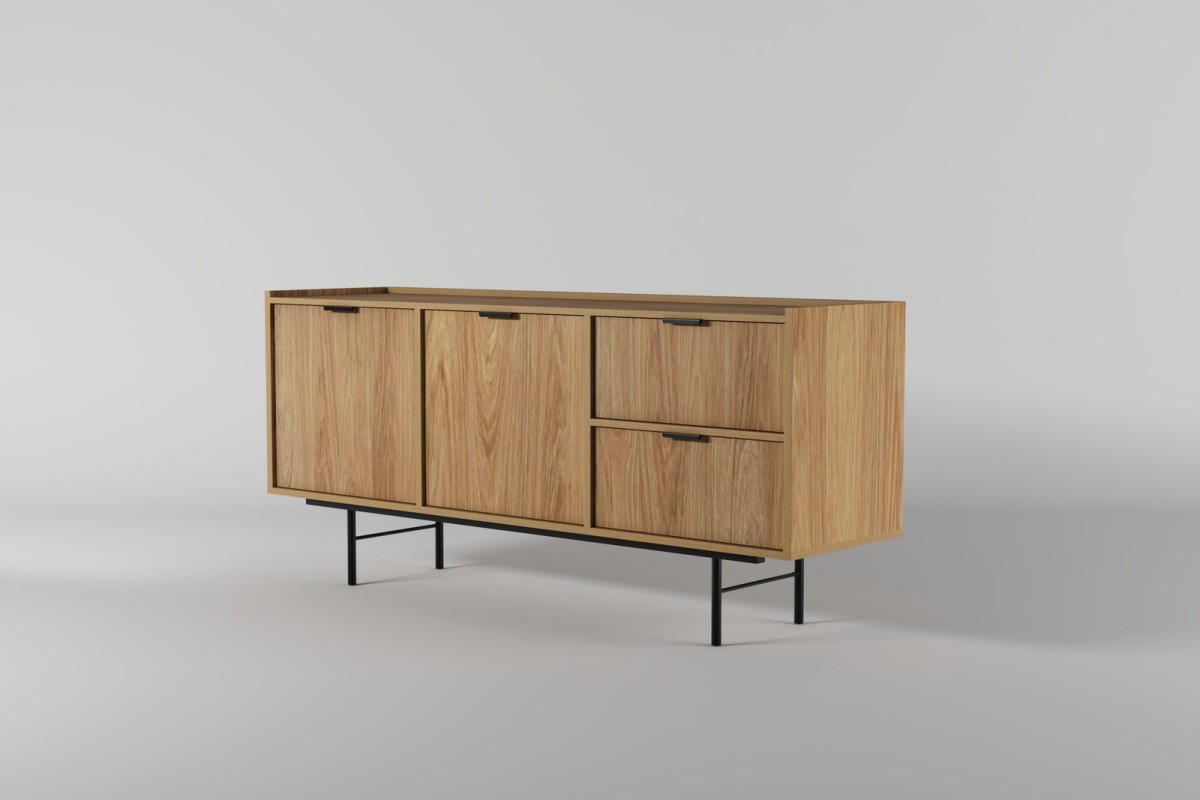 Komoda 2d2s EDSON w kolorze hikora