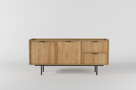 Komoda 2d2s EDSON w kolorze hikora 2