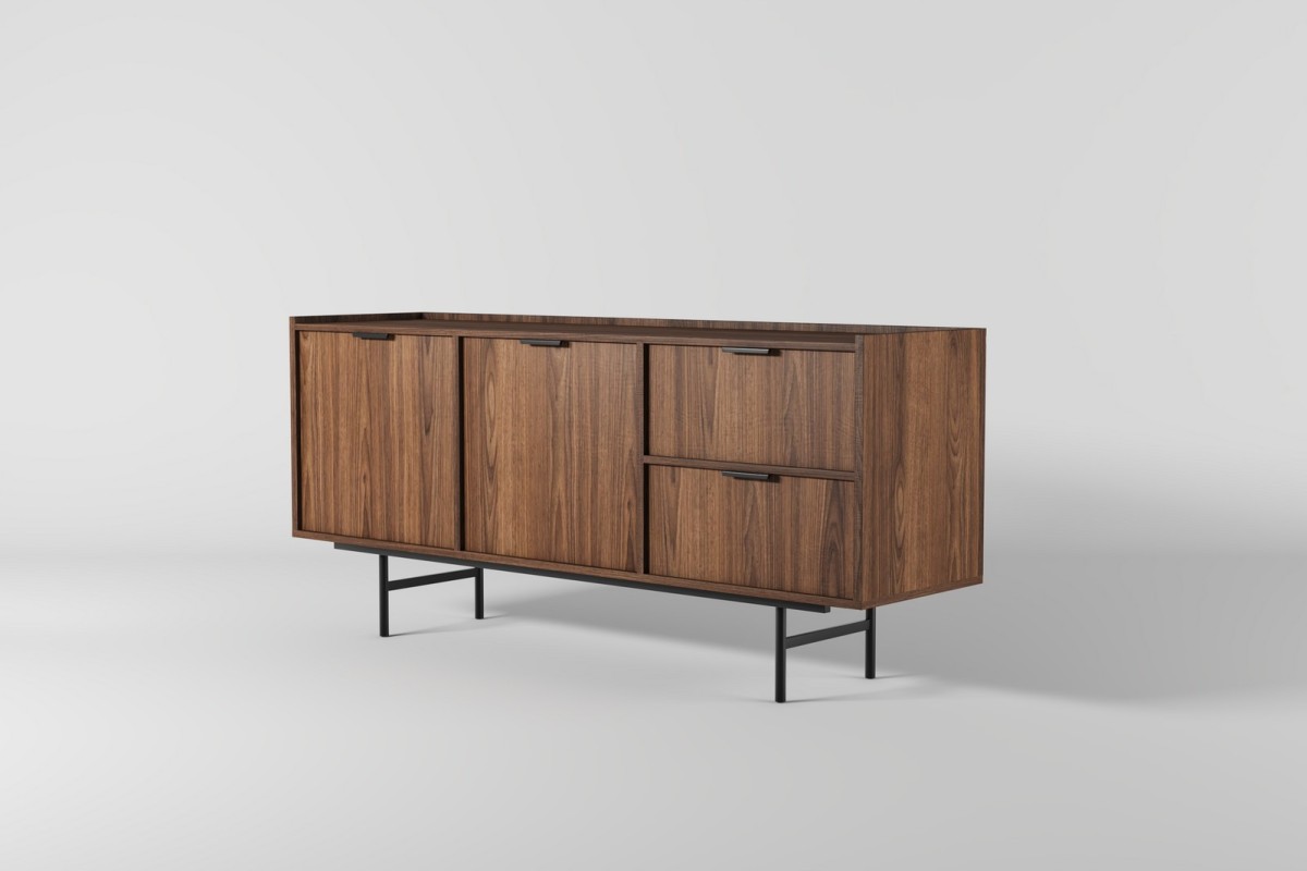 Komoda 2d2s EDSON w kolorze orzech