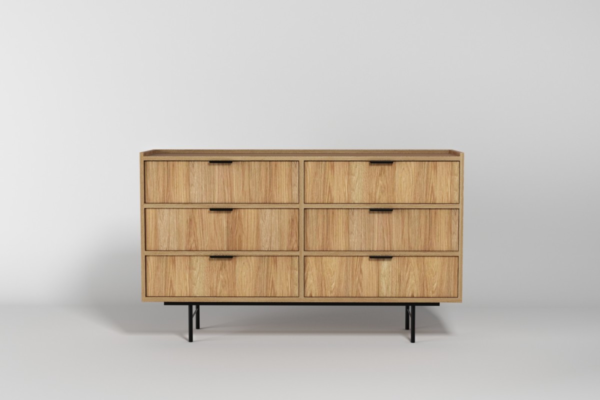 Komoda 6s EDSON w kolorze hikora