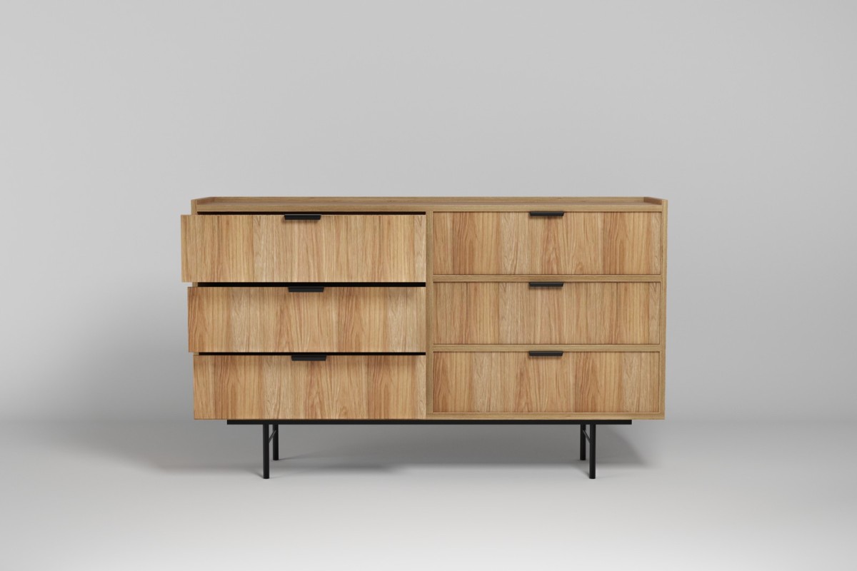 Komoda 6s EDSON w kolorze hikora