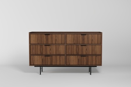 Komoda 6s EDSON w kolorze orzech 2