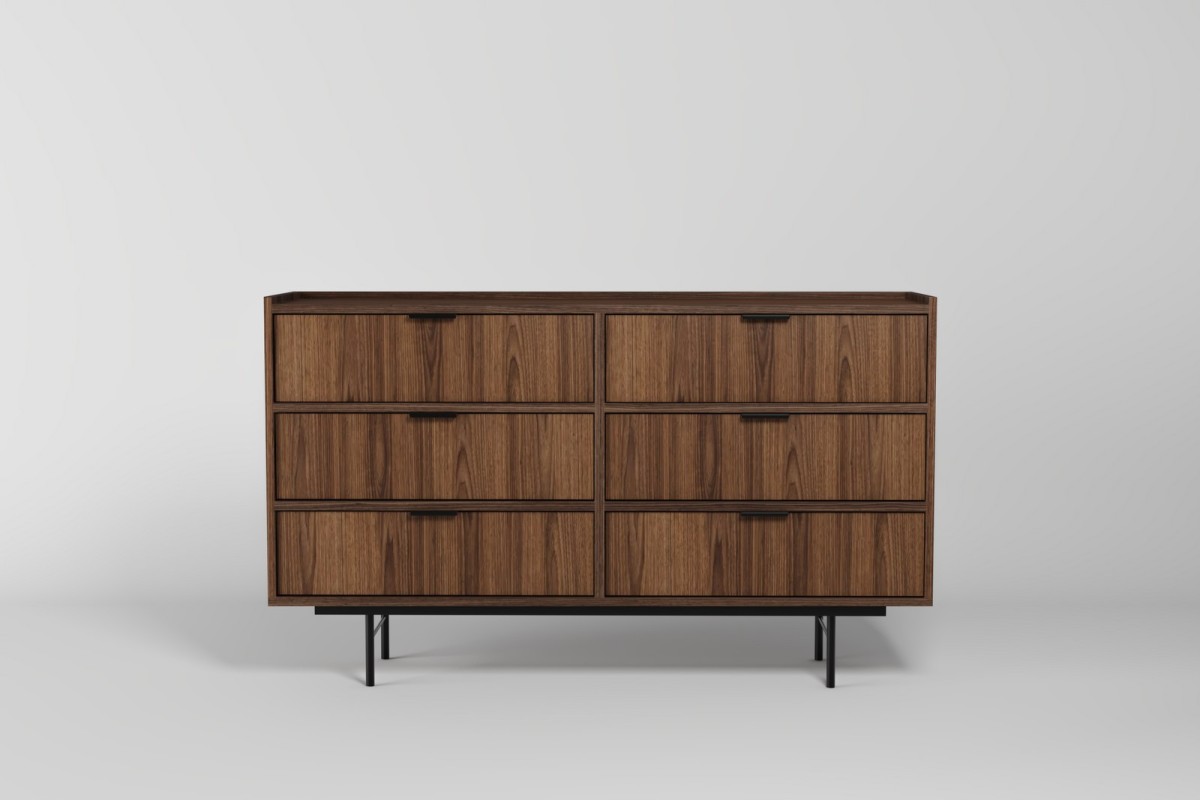 Komoda 6s EDSON w kolorze orzech