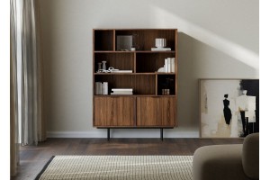 Regał EDSON w kolorze orzech