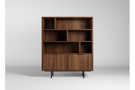 Regał EDSON w kolorze orzech 2