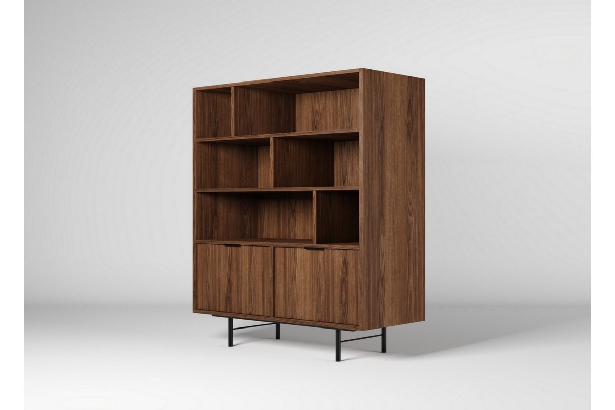 Regał EDSON w kolorze orzech