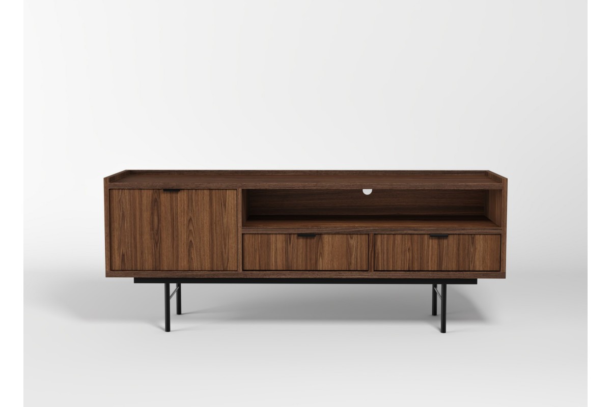 Szafka RTV 150 EDSON w kolorze orzech