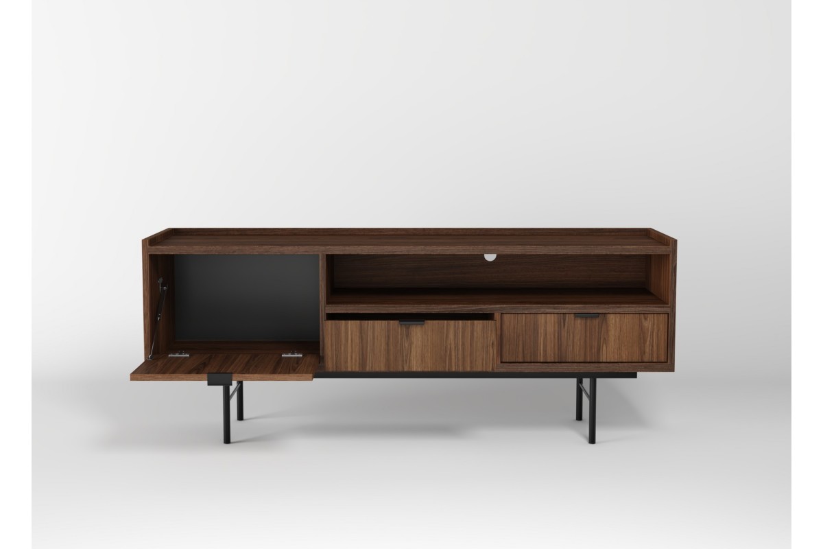 Szafka RTV 150 EDSON w kolorze orzech