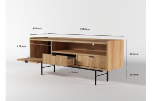 Szafka RTV 150 EDSON w kolorze hiroka