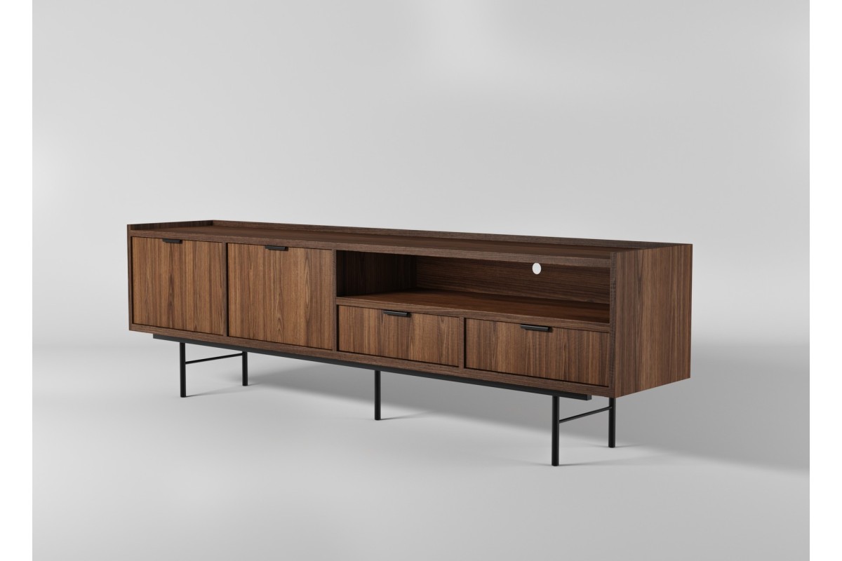 Szafka RTV 200 EDSON w kolorze orzech