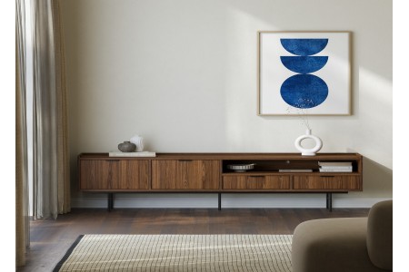 Szafka RTV 200 EDSON w kolorze orzech