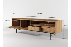 Szafka RTV 200 EDSON w kolorze hiroka