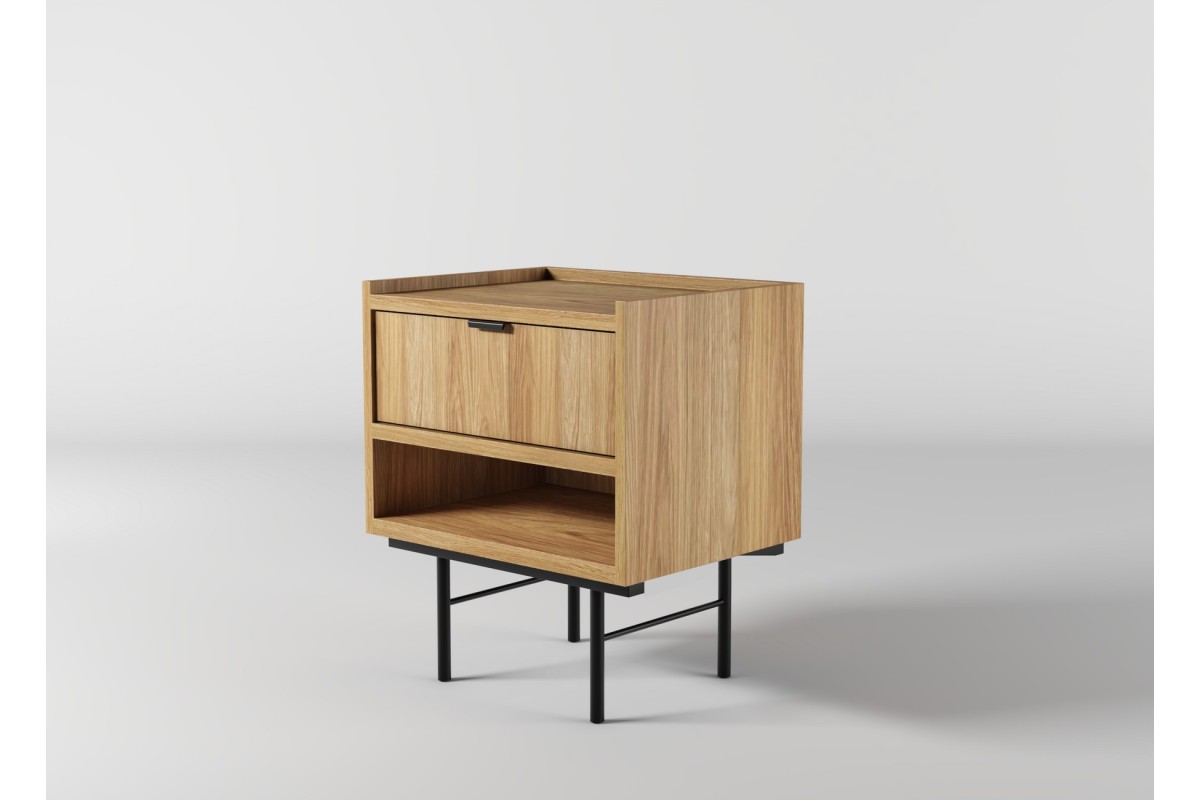 Stolik nocny EDSON w kolorze hiroka