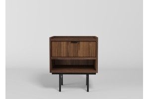 Stolik nocny EDSON w kolorze orzech