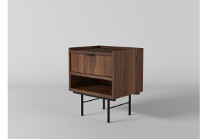 Stolik nocny EDSON w kolorze orzech