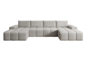 Narożnik beżowy w kształcie litery U CARLA