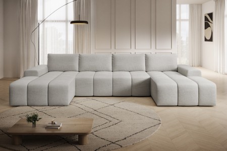 Narożnik beżowy w kształcie litery U CARLA 2