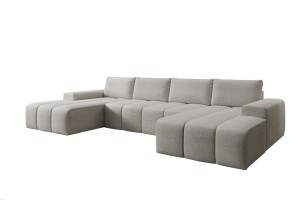 Narożnik beżowy w kształcie litery U CARLA