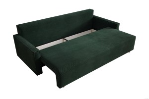 Sofa ciemnozielona z funkcją spania Veluto