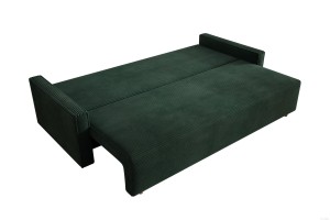 Sofa ciemnozielona z funkcją spania Veluto