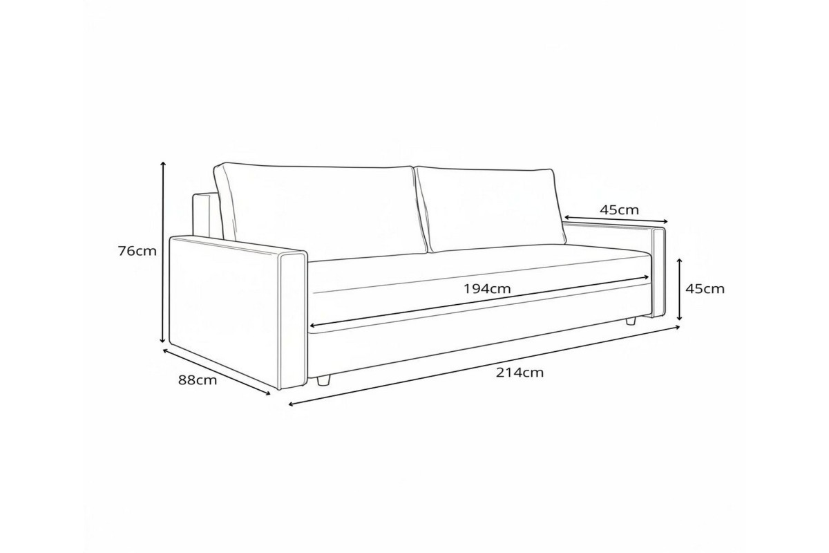 Sofa wymiary
