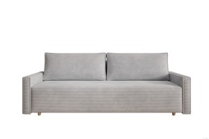 Sofa jasnoszara z funkcją spania Veluto