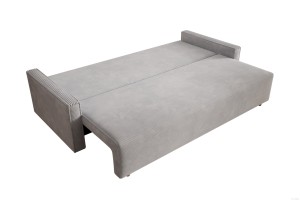 Sofa jasnoszara z funkcją spania Veluto
