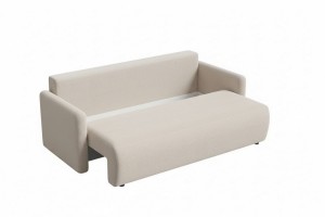 Sofa beżowa z funkcją spania Pisilli