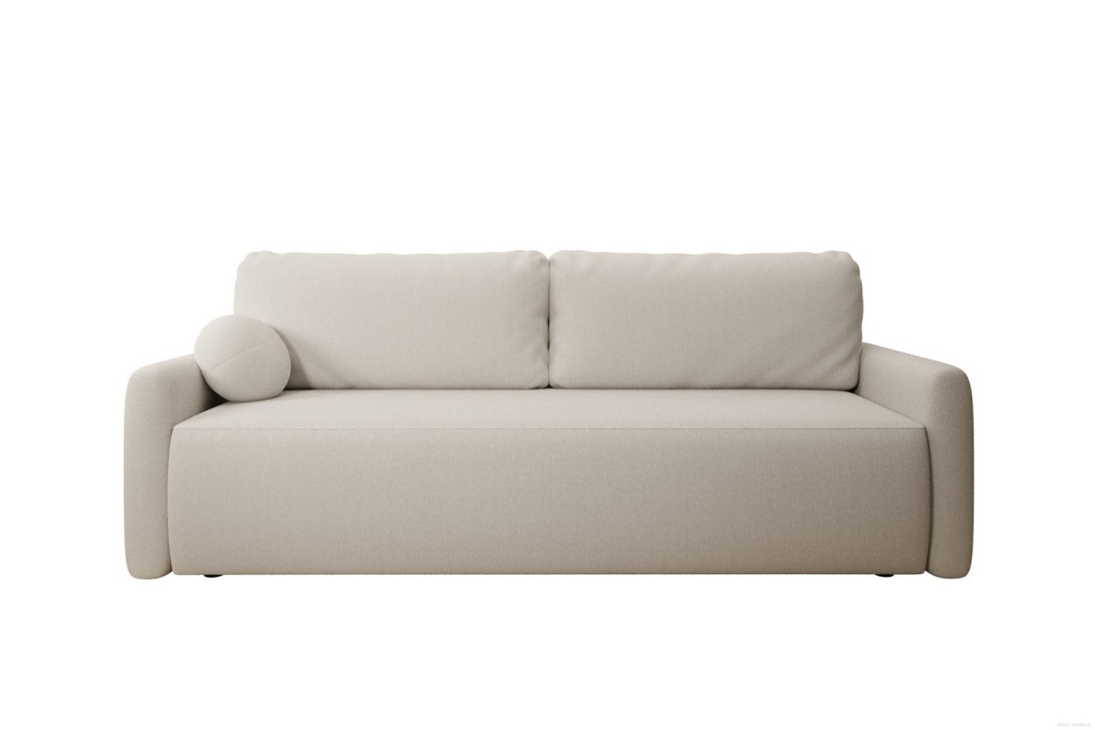 Sofa beżowa z funkcją spania Pisilli