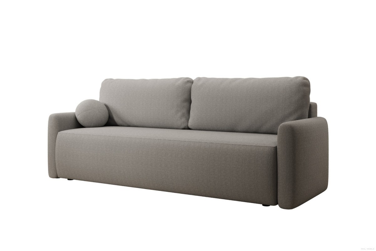 Sofa jasnoszara z funkcją spania Pisilli
