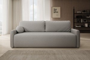 Sofa jasnoszara z funkcją spania Pisilli