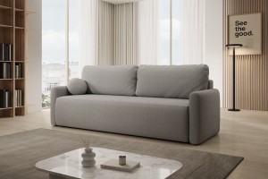 Sofa jasnoszara z funkcją spania Pisilli