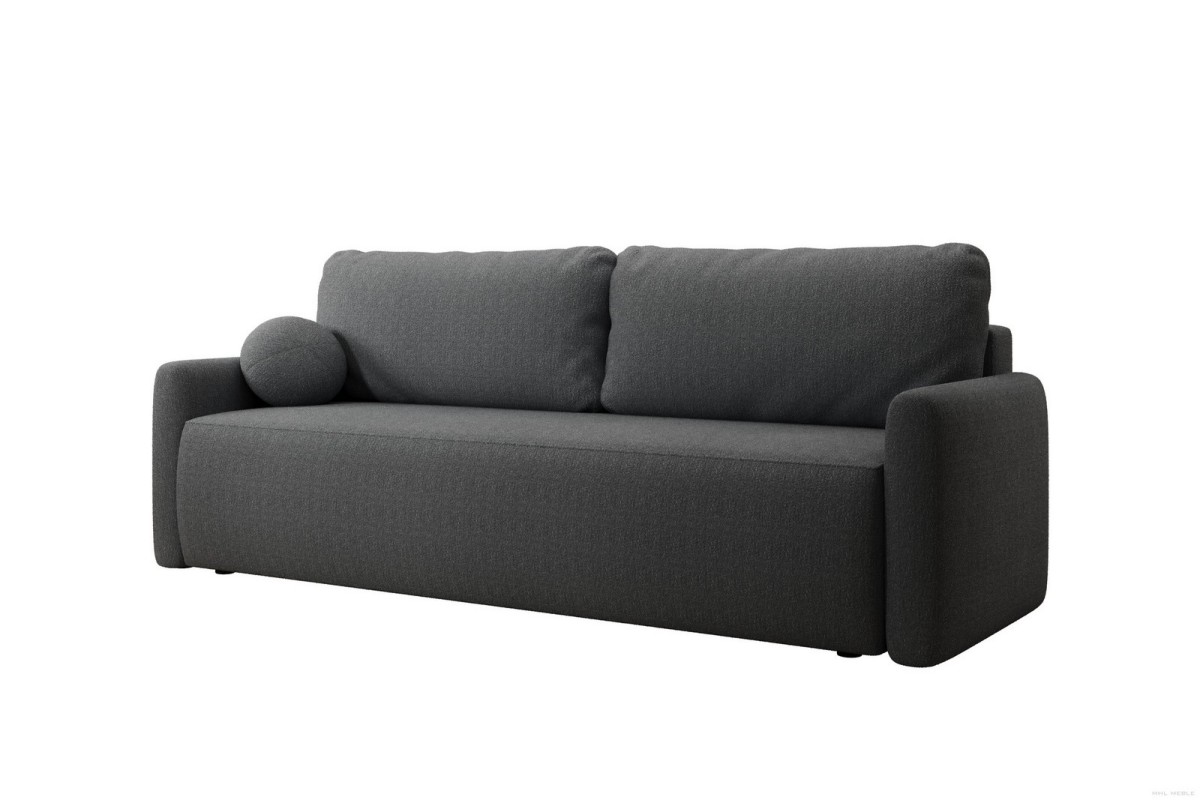 Sofa ciemnoszara z funkcją spania Pisilli