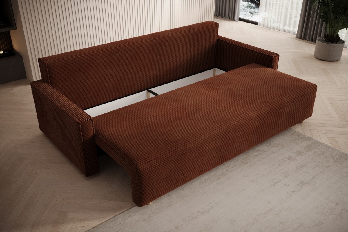 Sofa bordowa z funkcją spania Veluto