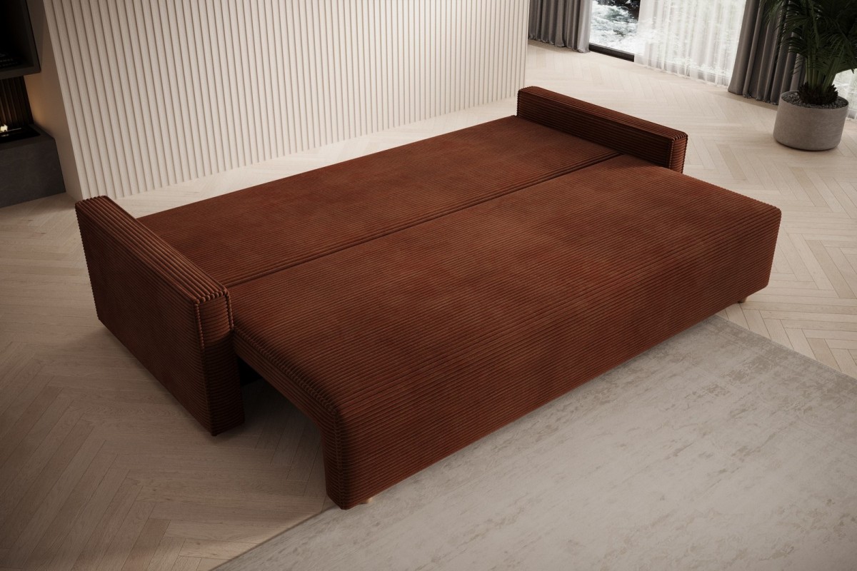 Sofa bordowa z funkcją spania Veluto