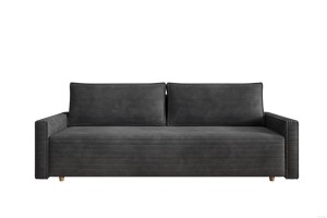 Sofa ciemnoszara z funkcją spania Veluto