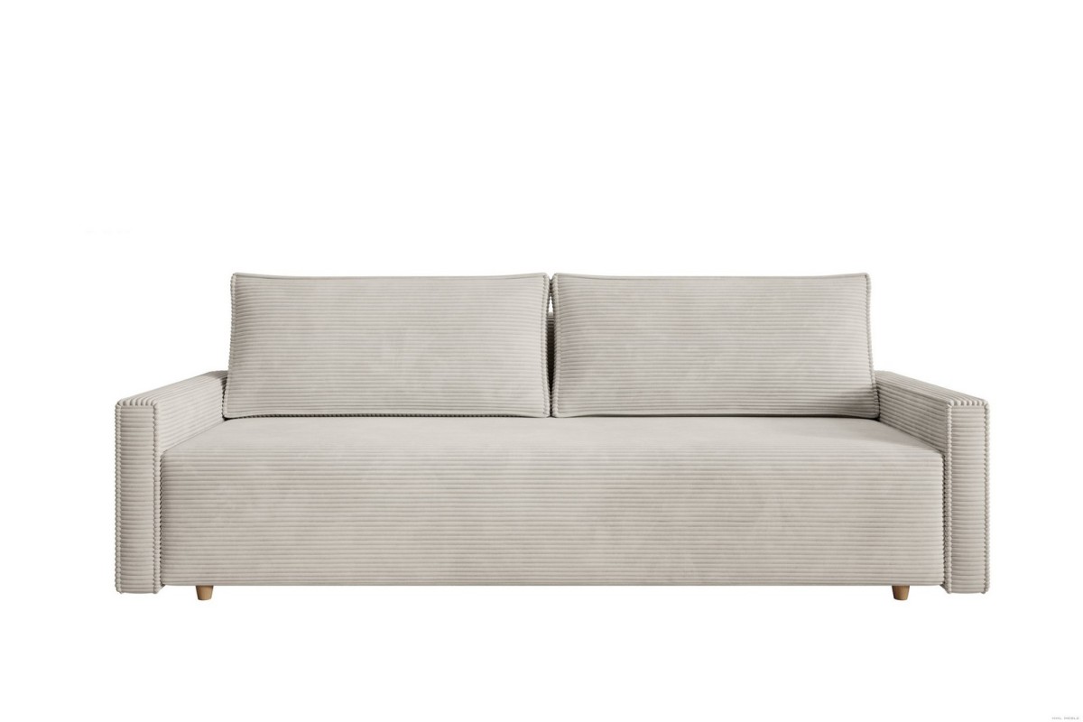 Sofa beżowa z funkcją spania Veluto