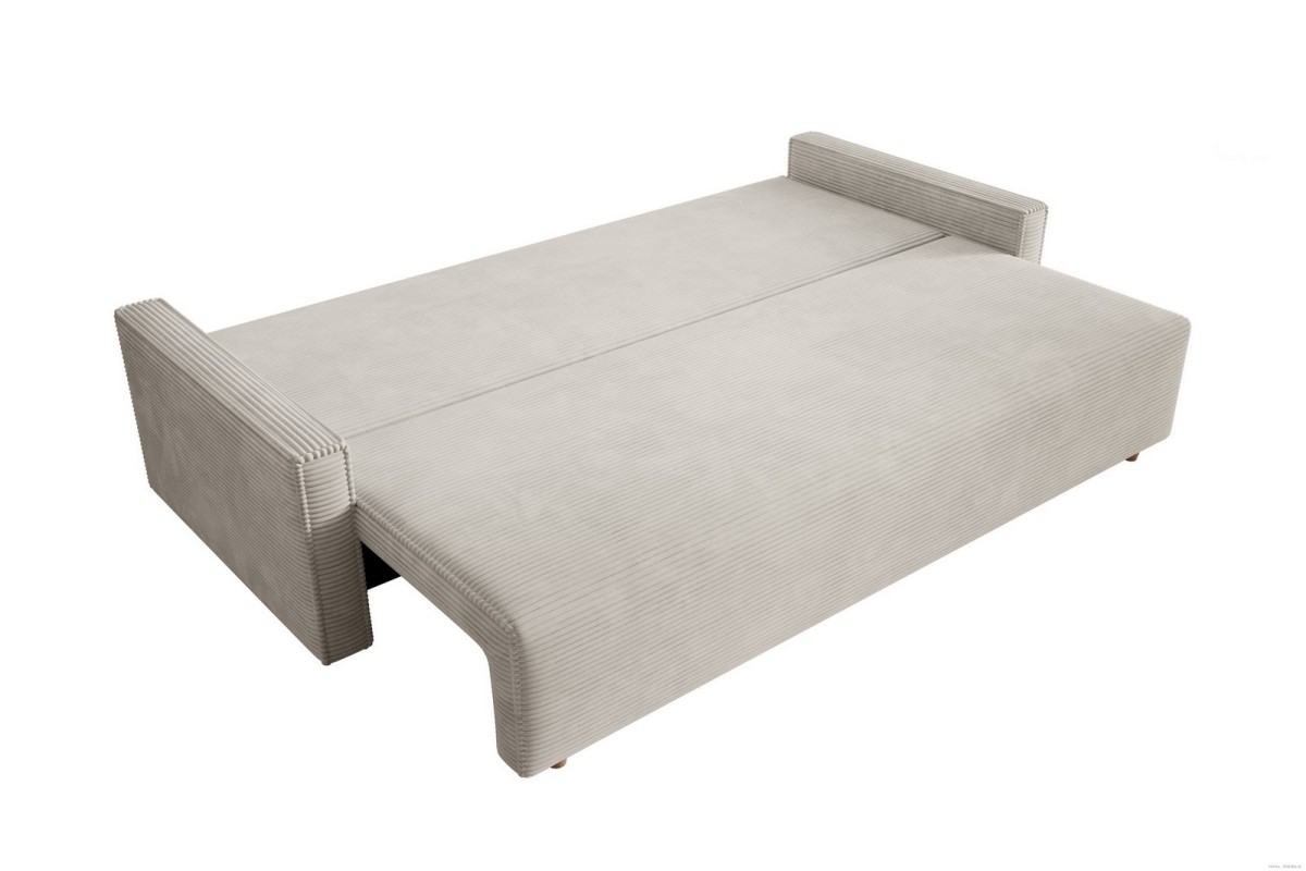 Sofa beżowa z funkcją spania Veluto