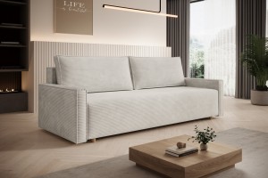 Sofa beżowa z funkcją spania Veluto