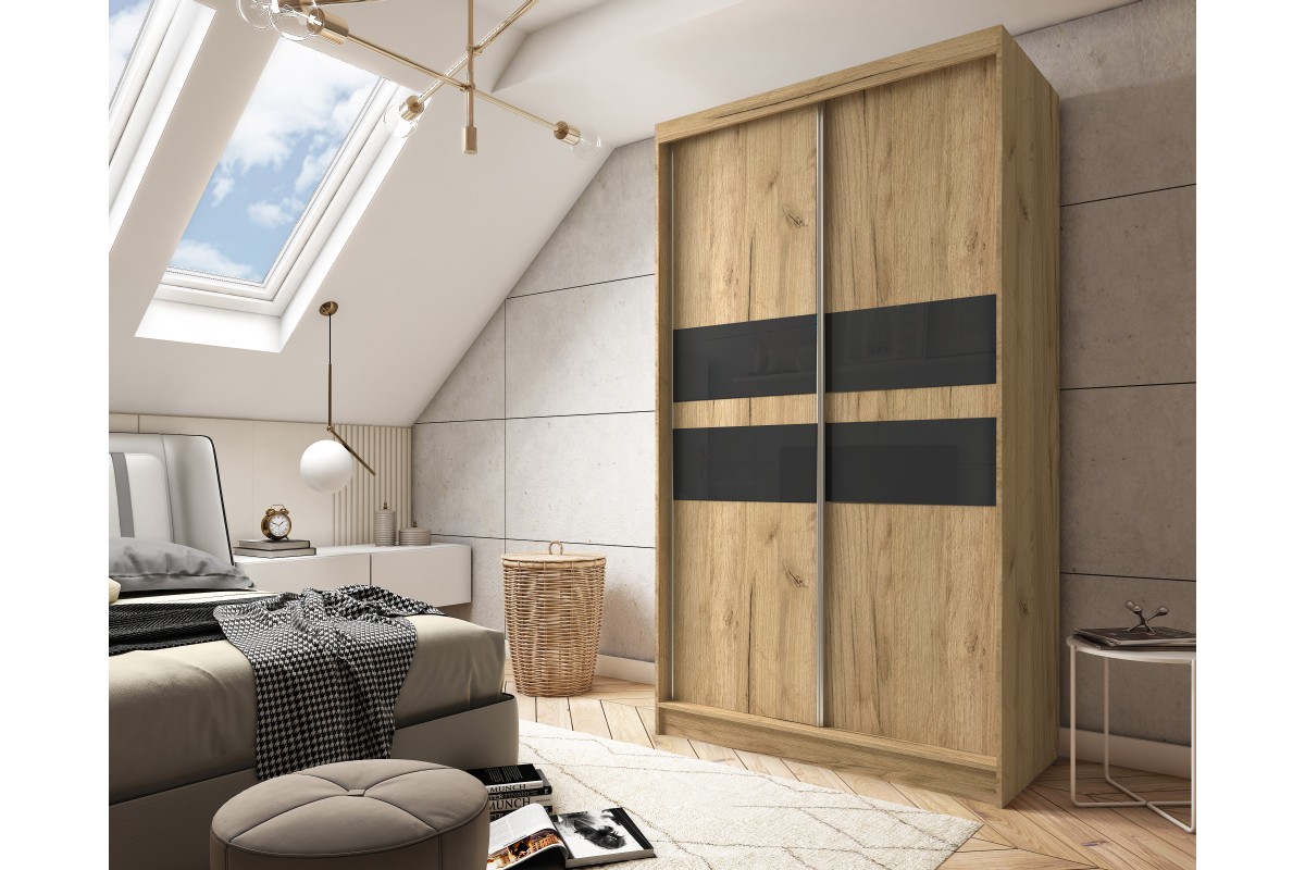 Dwudrzwiowa szafa przesuwna PORTO 120