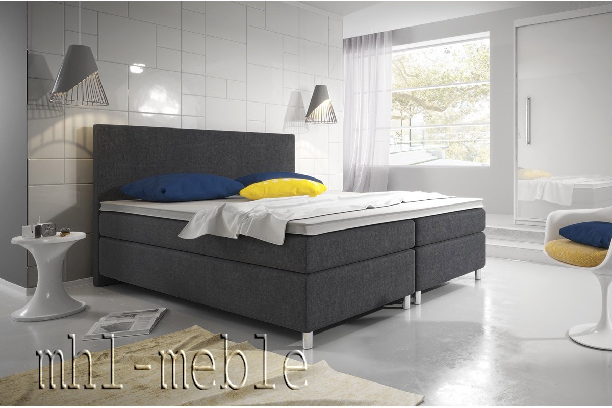 Producent łóżko kontynentalne 140x200 comfort plus na nóżkach